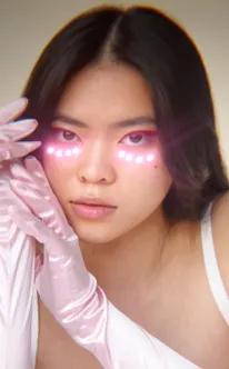 Pink Undereye Glowing Makeup